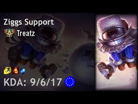 Ziggs Support vs Karma - Treatz - EUW Challenger Patch 6.24
