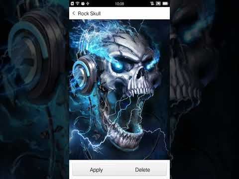Electric Skull Live Wallpaper Video