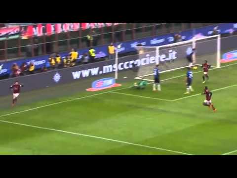 Kaka score his 100th goal for AC Milan vs Atalanta 1:0 Serie A 2014 HD
