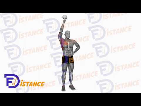 Exercice Développé épaules unilatéral avec kettlebell