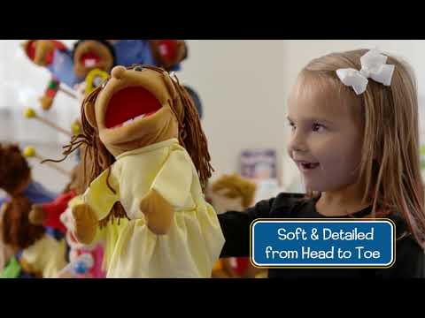 Slide 7 - Multiethnic Children Puppets, Set of 6 (video)