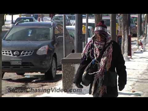 2/27/2014 Minneapolis, MN Sub Zero Cold People B-Roll