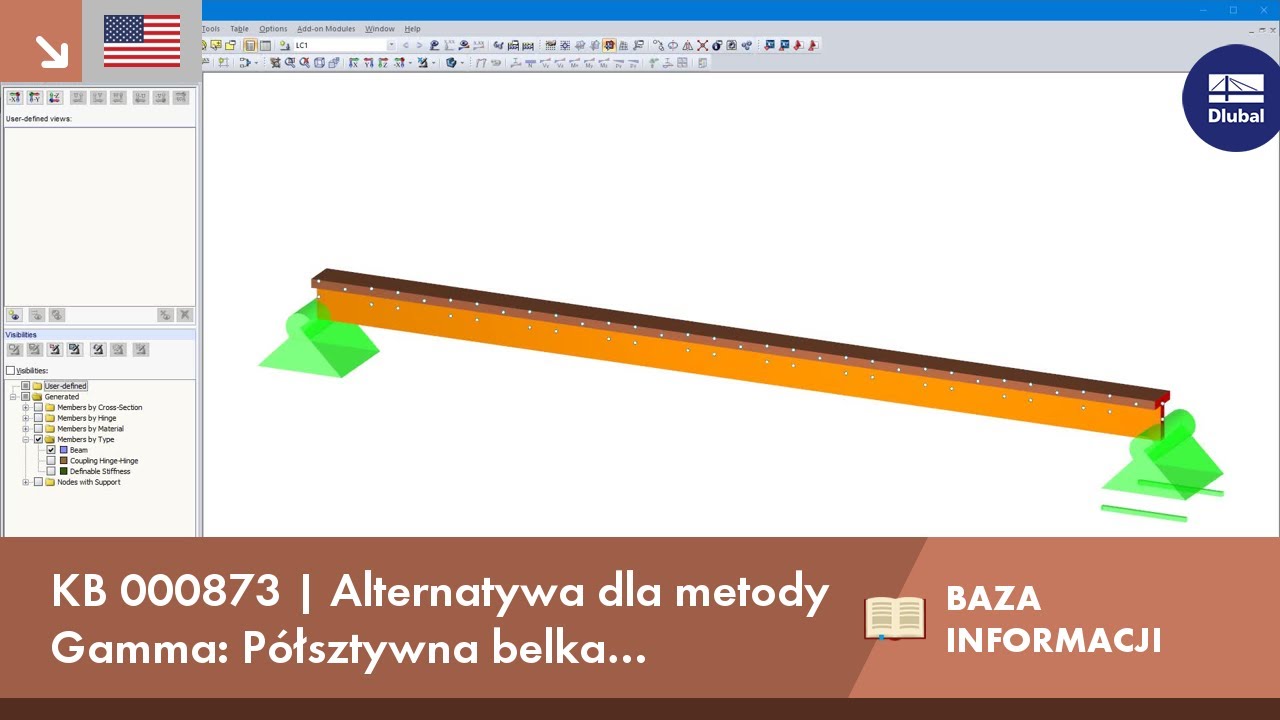 KB 000873 | Alternatywa dla metody Gamma: Półsztywna belka zespolona jako model ramowy