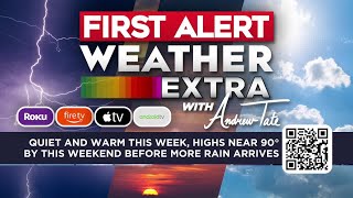 Quiet and warm this week, highs near 90° by this weekend before more rain arrives | May 11, 2026