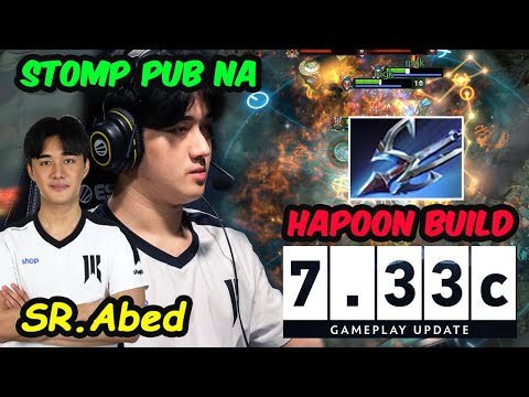 Abed Magnus A-GOD MIDLANE Harpoon BUILD Back to Stomp Server America Dota 2 pro Gameplay 7.33C