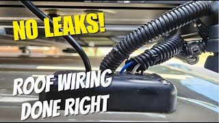 No More Leaks! Jeep Roof Wire Passthrough Install Step by Step #jeepmods #overlanding #wireing