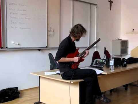 Alex Machacek - kitarska delavnica glasbene šole Takt Ars - 2. del
