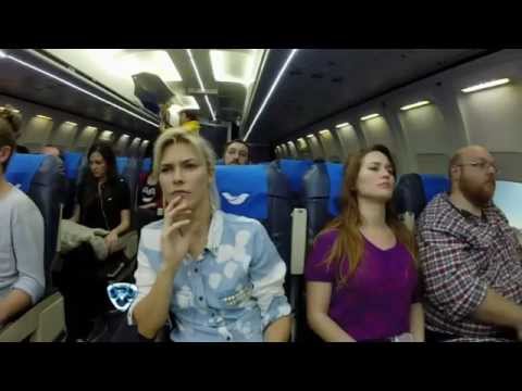 Showmatch 2014 - El mal momento de Pía Slapka en #ElPeorvuelodeTuvida