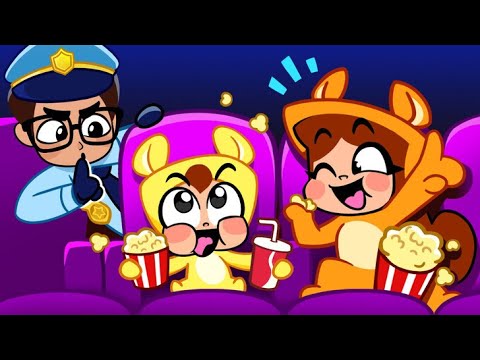Adventures and Safety Rules at the Theater 🎭🍿 Funny Kids Songs And Nursery Rhymes😍