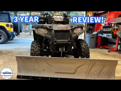 3 year update! Kolpin Switchblade 60” plow on my Polaris Sportsman 570 EFI