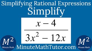 Simplify (x-4)/(3x^2-12x)