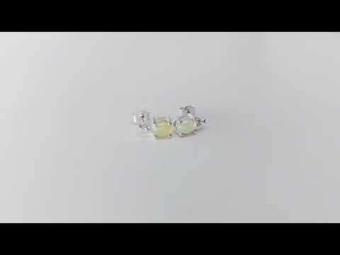 Women standard 925 sterling silver ethiopian opal gemstone s...