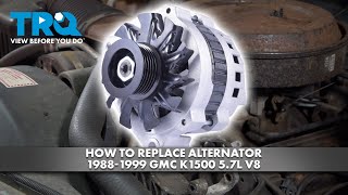 How to Replace Alternator 1988-1999 GMC K1500 5.7L V8