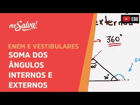 Soma dos ângulos internos e externos - Geometria Plana | ENEM e Vestibulares | Me Salva!