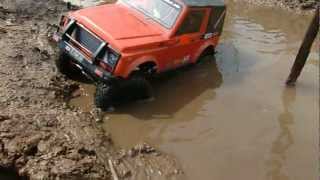 preview picture of video 'RC Adventure Jimny body lexan Test Servo waterproof'