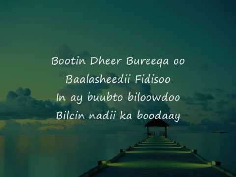 Somali Lyrics - Song - Badda cas By Cabdi Nasir Macalin