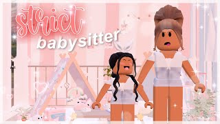 Kid&#39;s morning routine with a STRICT BABYSITTER!! -- Bloxburg Roleplay!