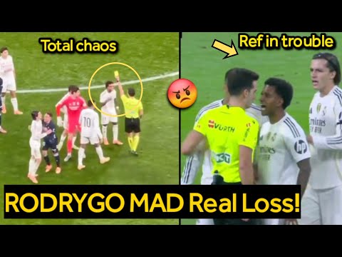 Moment Rodrygo SCOLD the Referee After Carreras and Fran Red Cards in Defeat to Celta Vigo!