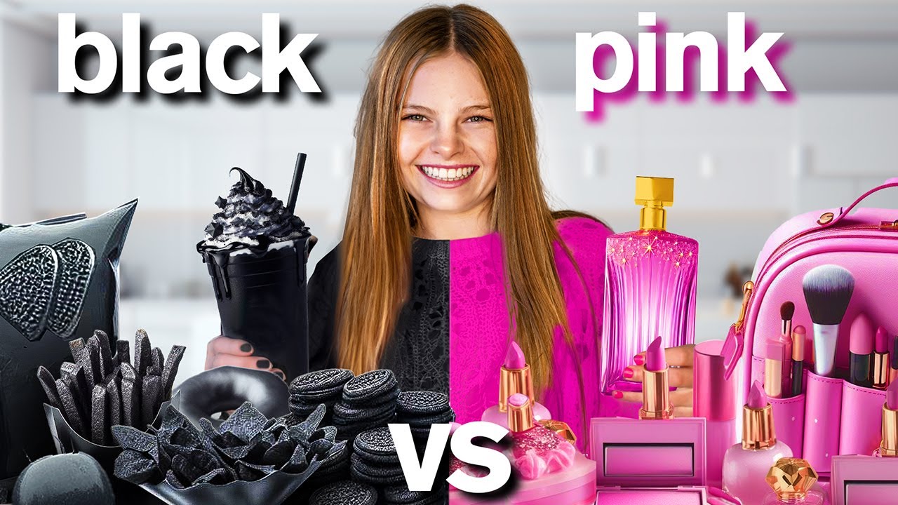 Eating & Buying Everything in One Color ft/ epic pink room makeover