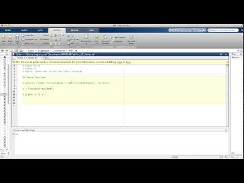 Matlab Video 17 Fzero Function