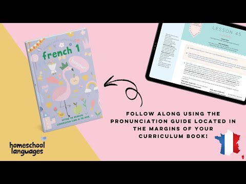 Practice your French pronunciation with Lesson 83 in Homeschool Languages Frency 1! (2024 EDITION)