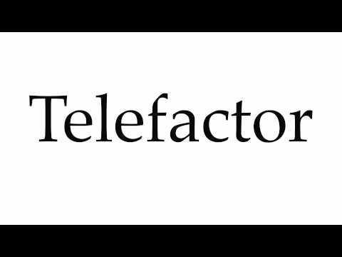 How to Pronounce Telefactor