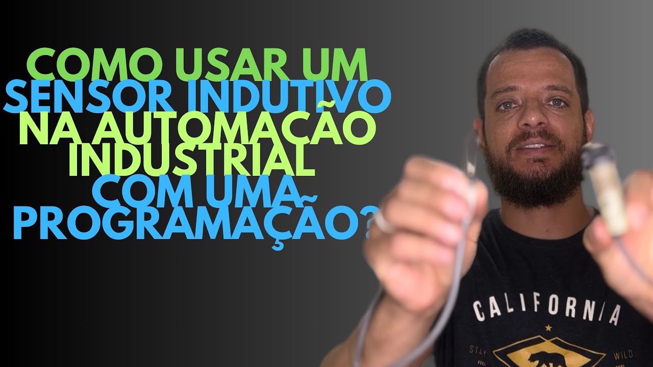 Como usar um sensor indutivo para programação na automação industrial?