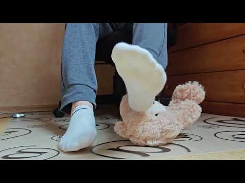 boy feet socks stomp crush trample teddy
