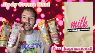 Body Cream First Impressions!! Bath & Body Works X Milk Bar Haul