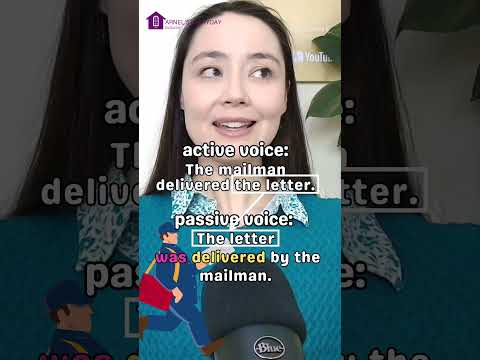 PASSIVE VOICE in 1 minute | English grammar