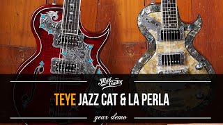 Video thumbnail for Two beautiful Teye guitars! The Jazz Cat and La Perla by Max Guitar B.V.