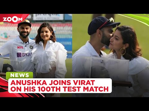 Anushka Sharma joins Virat Kohli on his 100th cricket test match