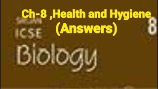 Srijan ICSE Biology, Class-8,   Ch-8 (Health and Hygiene)