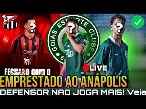 💚😡 ADEUS! GOIÁS LIBERA JOGADOR PARA O ANÁPOLIS NO GOIANÃO! CONFIRA DETALHES