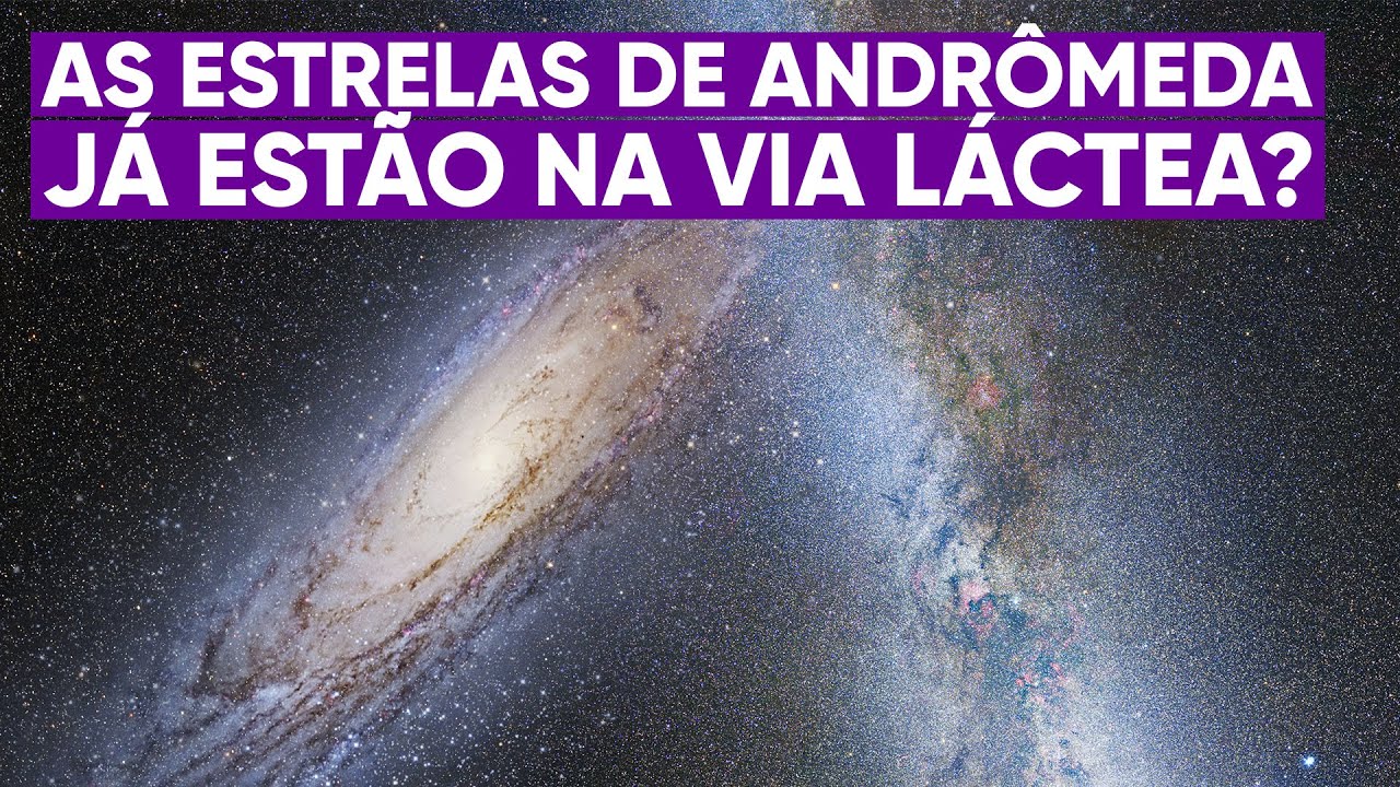 Estrelas de Andrômeda já estão chegando na Via Láctea
