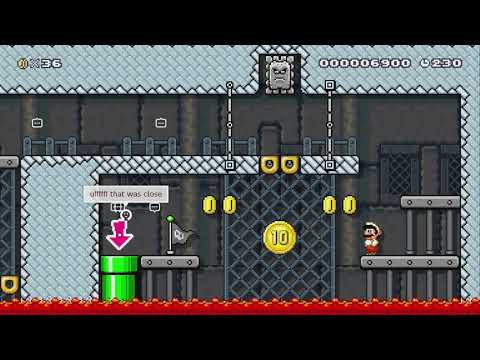 Donut Drop Dungeon Deluxe by Squadaloo - Super Mario Maker 2 - No Commentary 1bt