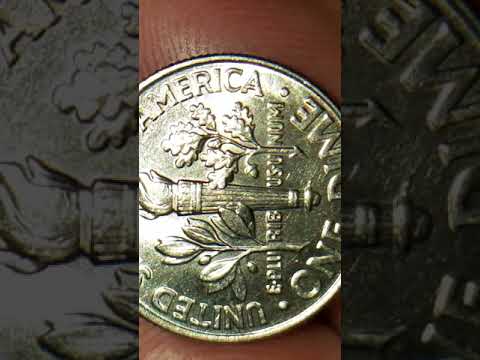 2014 P US DIME WITH NICE HOOK DIE CHIP MINT ERROR  ON TORCH  REVERSE