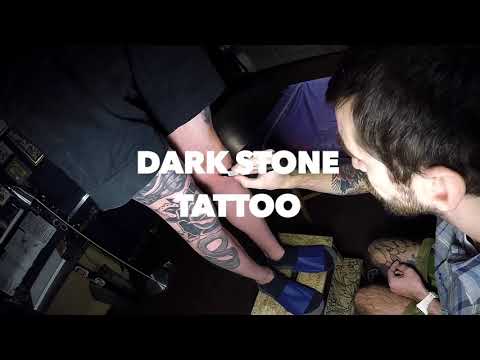 “Dark Stone Tattoo” - Freehand rose tattoo process