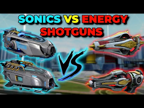 WR - Veyron and Evora vs Maha-Vajra and Vajra - Titan Sonics vs Titan Energy Shotguns | War Robots