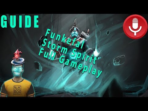 Funkefal Storm Spirit Full Gameplay Guide. Learn Tricks About Ti8's Best Mid Hero.