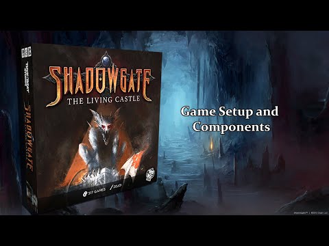 Shadowgate, The Living Castle - Game Setup and Components