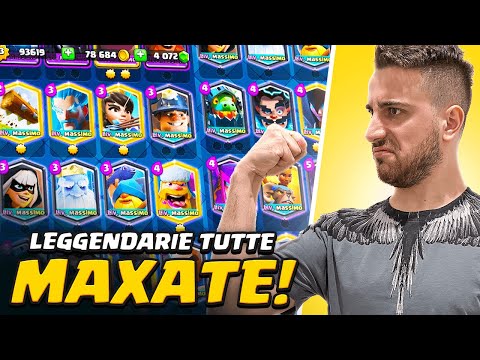 Ho MAXATO TUTTE le Carte LEGGENDARIE su Clash Royale!