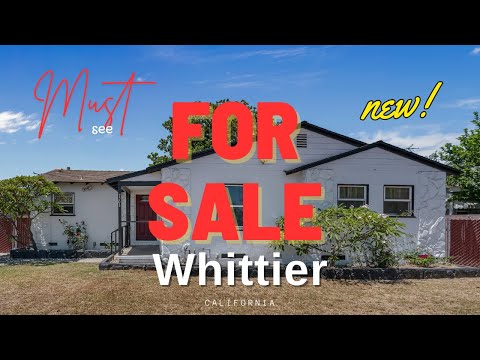 For Sale in Whittier - California! JUST LISTED 3 Bedroom 1 and 1/2 Bathroom - Must SEE