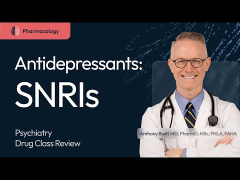 SNRI Antidepressants: Pharmacology Made Easy & Clinically Relevant