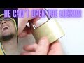 HE CAN T GET THAT LOCK TO OPEN How To Pick A Lock HOWTOBASIC REACTION
