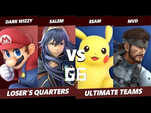 Glitch 6 SSBU - Dark Wizzy & Salem VS ESAM & MVD - Smash Ultimate Teams Loser's Quarterfinals