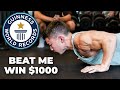 BEAT ME IN PUSHUPS WIN 1000