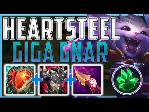 HEARTSTEEL NASHORS BURST GNAR CAN ACTUALLY DO INSANE LATE GAME DAMAGE?! - Gnar Top | Season 13 LoL