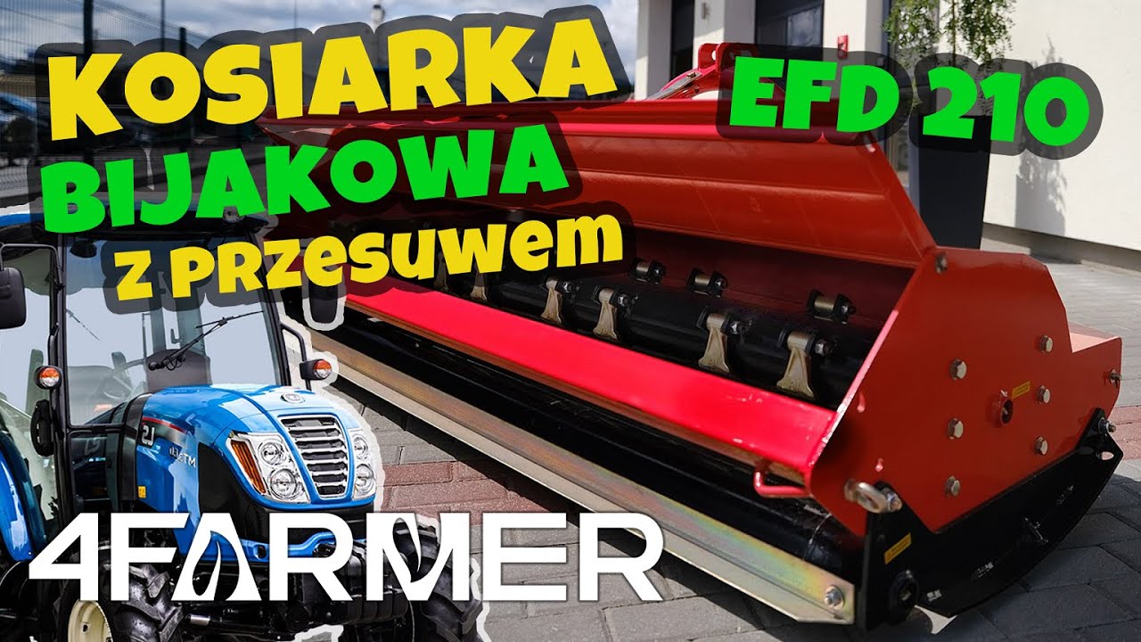Kosiarka bijakowa EFD 210 do ciągnika o mocy 90KM 4FARMER :: Traktor.com.pl