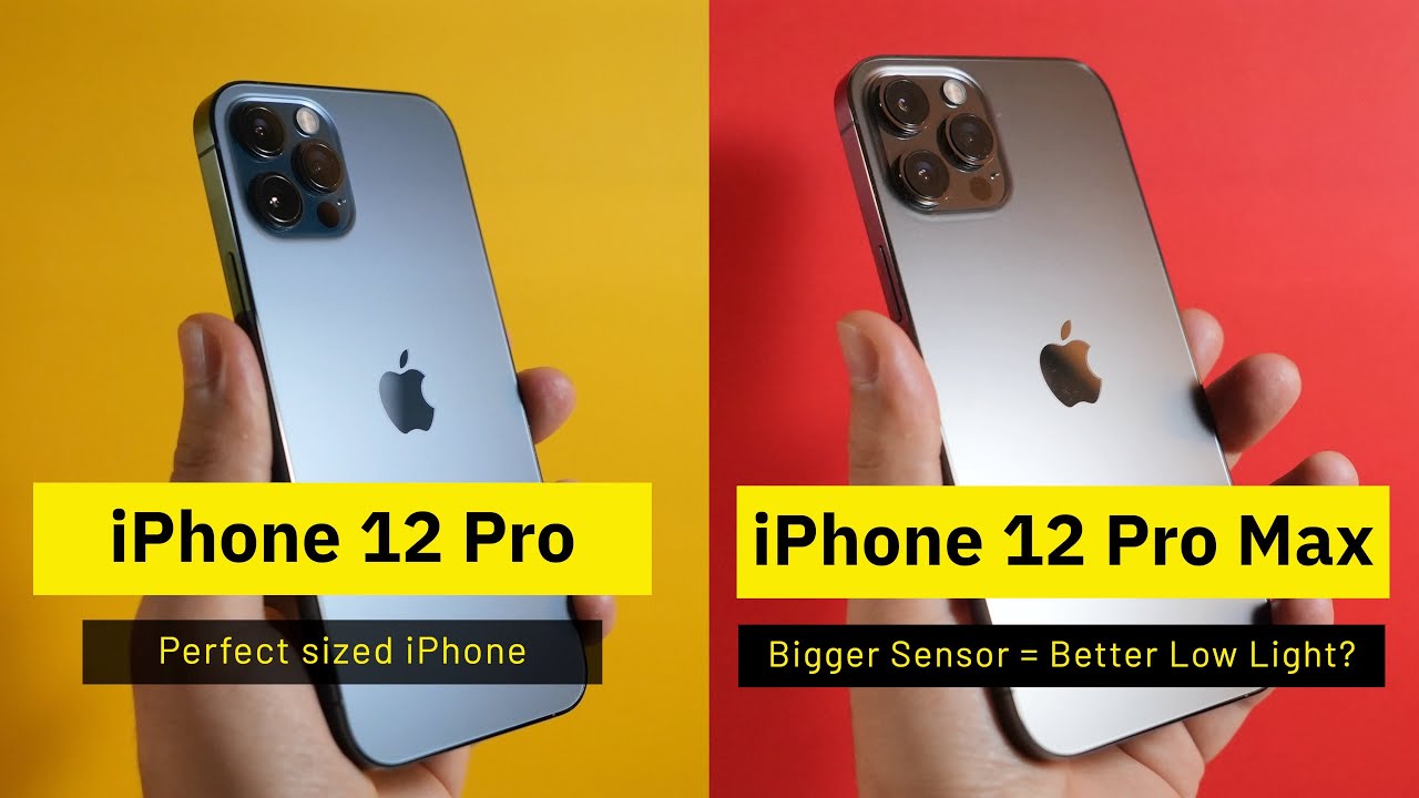 What's the difference? iPhone 12 Pro vs iPhone 12 Pro Max | Camera Comparison - Low Light Test
